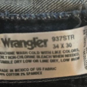 5 pairs of wranglers 34x30